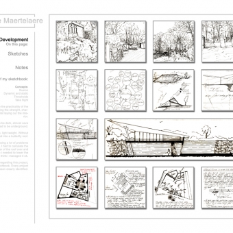 This work, part of the Visitor Centre project at Beaumont Park, was undertaken during my second year of the B.A.(Hons.) (Part I) undergraduate degree.